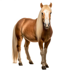 Obraz premium Cheval Haflinger Originaire d'Autriche et d'Italie, Étalon avec transparence, sans background