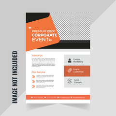 Modern Business Flyer Template with Red Design and Eye-Catching Graphics