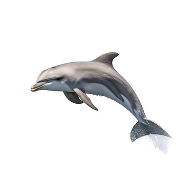 Dauphin avec transparence, sans background