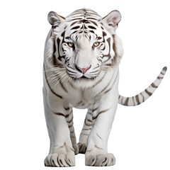 Tigre blanc avec transparence, sans background