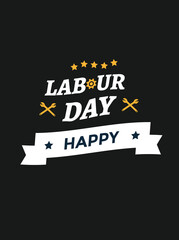 Happy labour day vector