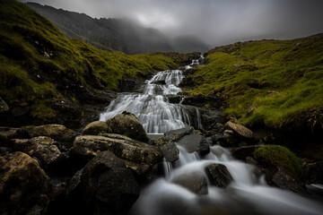 Fototapeta na wymiar waterfall on the Faroe Islands