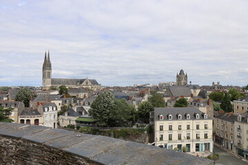 Vue d'ensemble de la ville, ville de Angers, département du Maine et Loire, France