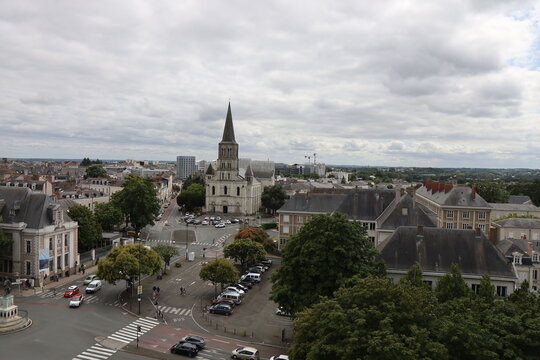 Vue d'ensemble de la ville, ville de Angers, département du Maine et Loire, France