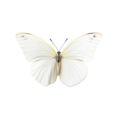 Fototapeta na wymiar Papillon Piéride du chou (Pieris brassicae) avec transparence, sans background
