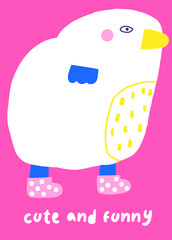 Cute doodle birthday, baby shower card