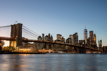 Fototapeta na wymiar New York City Skyline View from East River