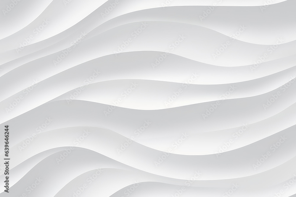 Poster abstract seamless texture white background with smooth wavy lines.