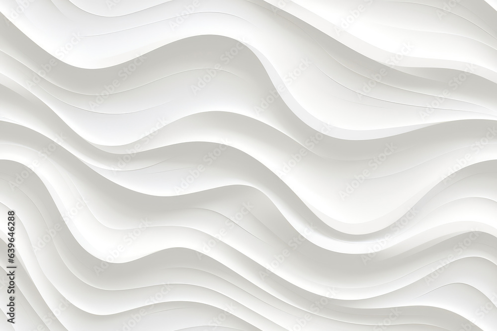 Poster seamless texture white abstract background with wavy lines.