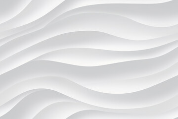 Abstract seamless texture white background with smooth wavy lines. 