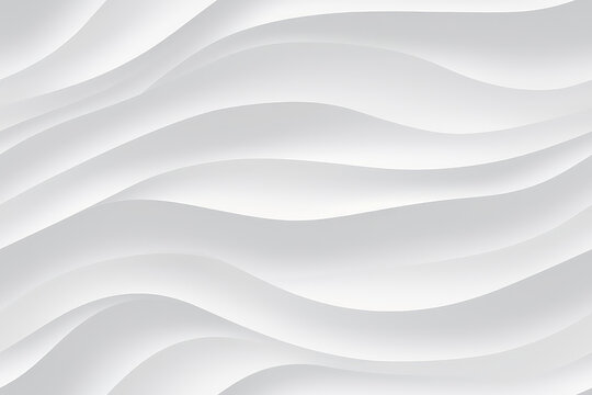 Abstract seamless texture white background with smooth wavy lines. © Tida