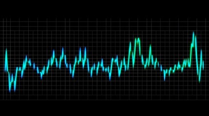 Abstract element for music design equalizer. Dynamic spectrum line isolated on a background
