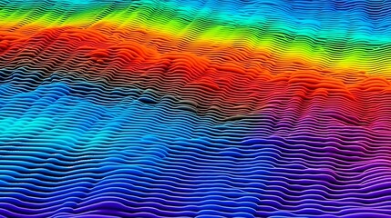 Abstract element for music design equalizer. Dynamic spectrum line isolated on a background