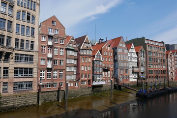 Fototapeta na wymiar Nikolaifleet in Hamburg