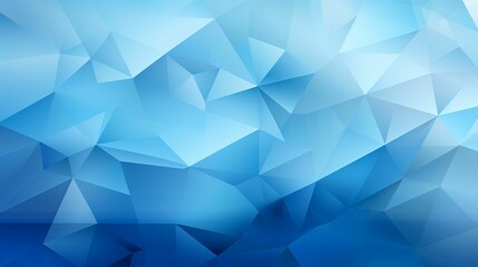 Naklejka premium arrière plan graphique et géométrique fait de formes triangulaire, couleurs et nuance bleu, vert, jaune, illustration ia générative