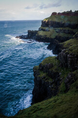 seacoast of the giant's causeway near bushmills