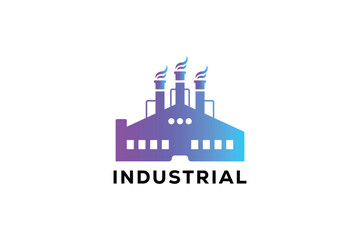 Vector illustration of industry concept. Industrial. Factory