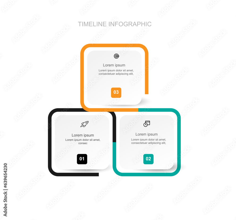 Poster design infographic template vector element