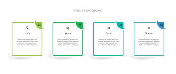 Modern design infographic template vector