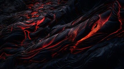 Lava background wallpaper of magma. Fiery cracks on the earth's surface. - obrazy, fototapety, plakaty