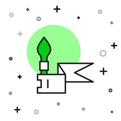 Filled outline Medieval spear icon isolated on white background. Medieval weapon. Vector