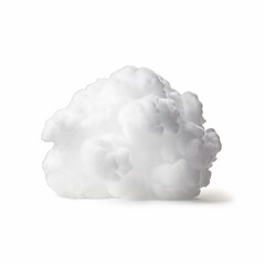 a piece of cloud isolated on white, cloud computing concept