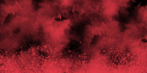 Red grunge texture and Old wall texture cement black red background abstract dark color design are light with white gradient background. Abstract watercolour night sky background with smoke effect.