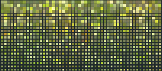 Pixel Art design - neon mosaic pattern, glowing pattern on a dark background. Vector clipart