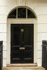 Black door in London