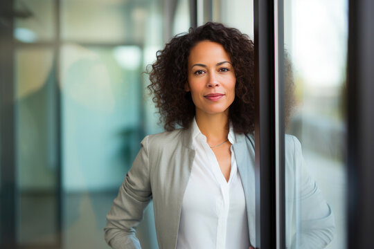 Chic Business Attire: 40-Year-Old Female