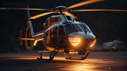 helicopter in flight
