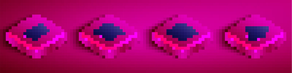 Set Isometric line Office desk, Furniture nightstand, and Kitchen extractor fan icon. Vector