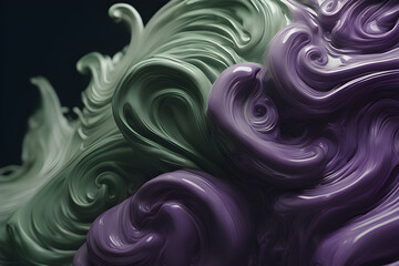 beautiful-purple-and-sage-green--paints-swirls-haze created with generative Ai