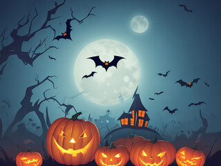 The beautiful Halloween night