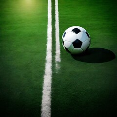 soccer ball on green grass
