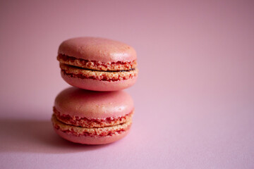 macarons rosa piccola pasticceria francese