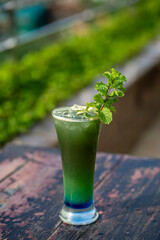 Mojito. Green Island Mocktail. Mocktail Recipes. Non Alcoholic Summer Drinks. Mojito is a traditional Cuban punch.