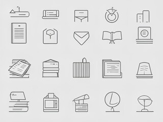 20 icons Simple Set of Online Education Related Vector Line Icons. Contains such Icons as e-book