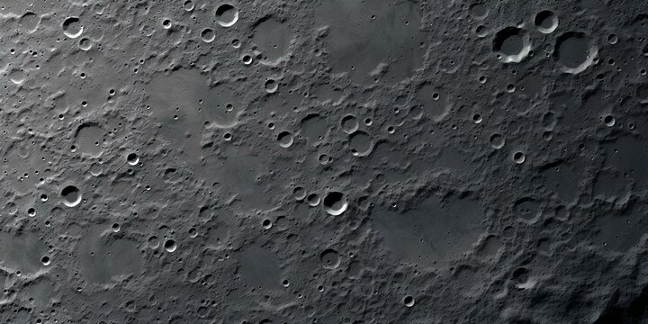 Background with the texture of the surface of a gray moon with craters.