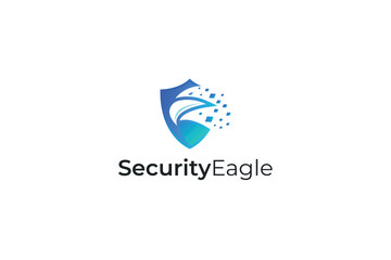 vector security eagle logo design