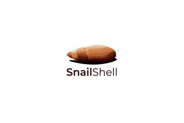 vector snail shell logo design