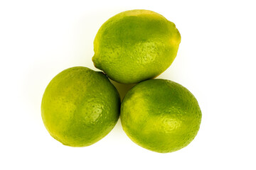 Fresh Lime, isolated on white background.