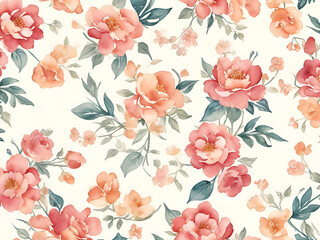 floral watercolor wallpaper texture