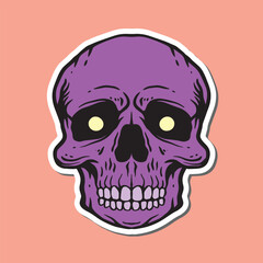 skull hand drawn illustrations for stickers logo tattoo etc