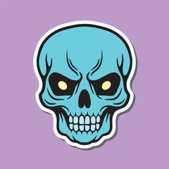 skull hand drawn illustrations for stickers logo tattoo etc