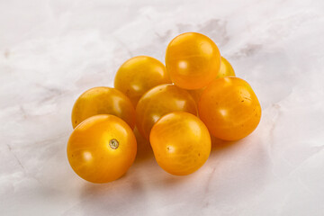Ripe tasty yellow cherry tomato
