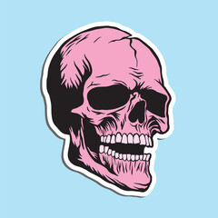 skull hand drawn illustrations for stickers logo tattoo etc