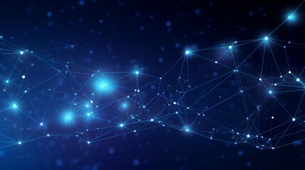 Abstract Blue Digital Complexity: Data Visualization and Science Background