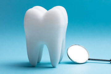 Tooth With Dental Mirror