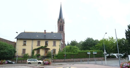 A church in Saverne. July 28th, 2023, France.